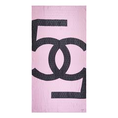 Chanel Bubblegum Pink Silk Scarf 12