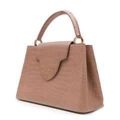 Louis Vuitton Matte Beige Crocodile Capucines Tote Bag
