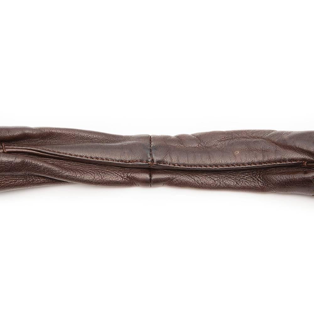 Bottega Veneta Medium Brown Intrecciato Leather Handbag In Good Condition In London, GB