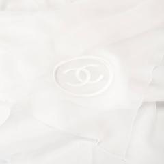 Chanel Pleated Silk Scarf