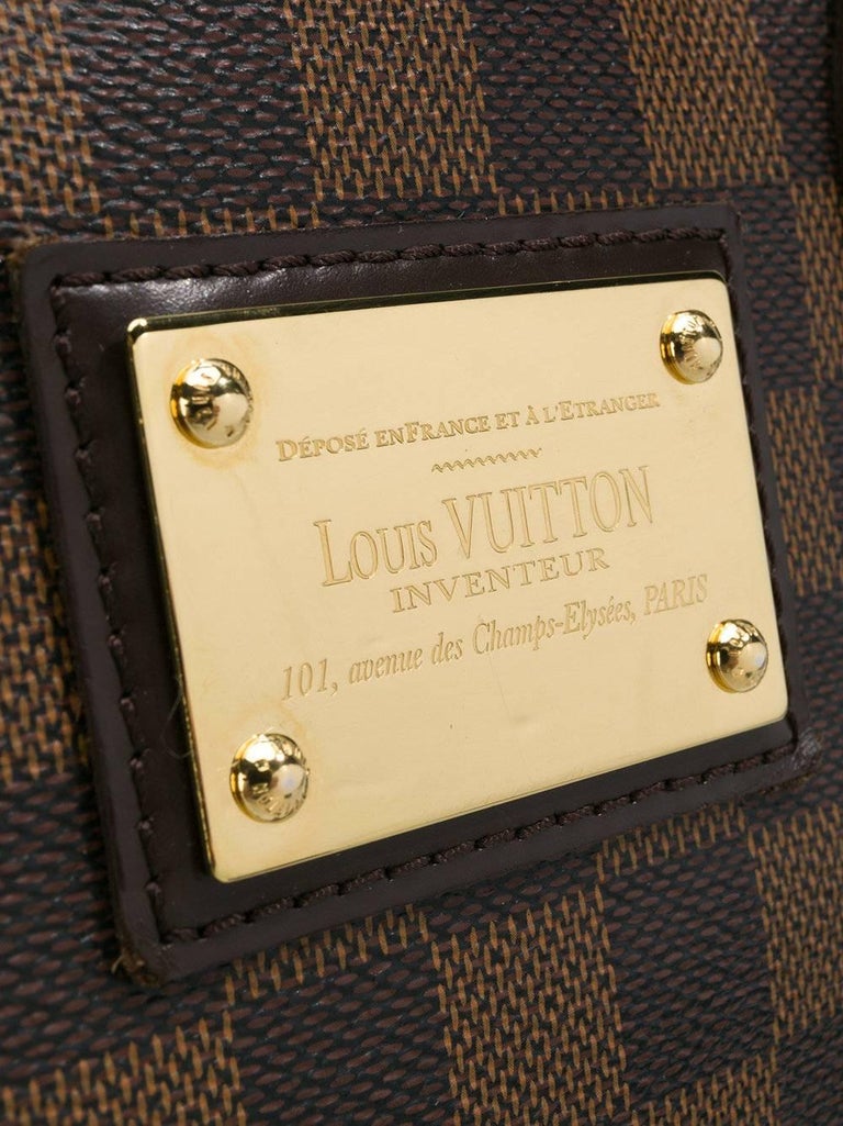 Louis Vuitton Brown Canvas Damier Ebene Shoulder Bag at 1stDibs  louis  vuitton inventeur bag 101 avenue des champs elysees paris, louis vuitton  inventeur 101 avenue des champs elysees paris, depose en