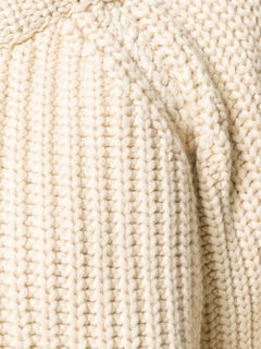 Hermes Chunky Knit Cashmere/Cotton Cream Jumper
