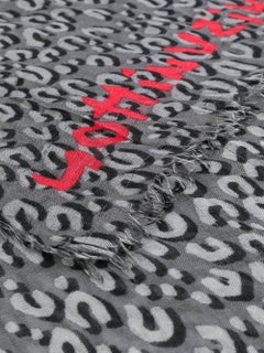 Louis Vuitton Stephen Sprouse Grey Leopard Print Scarf