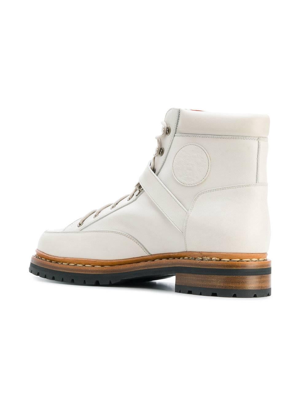 hermes white boots
