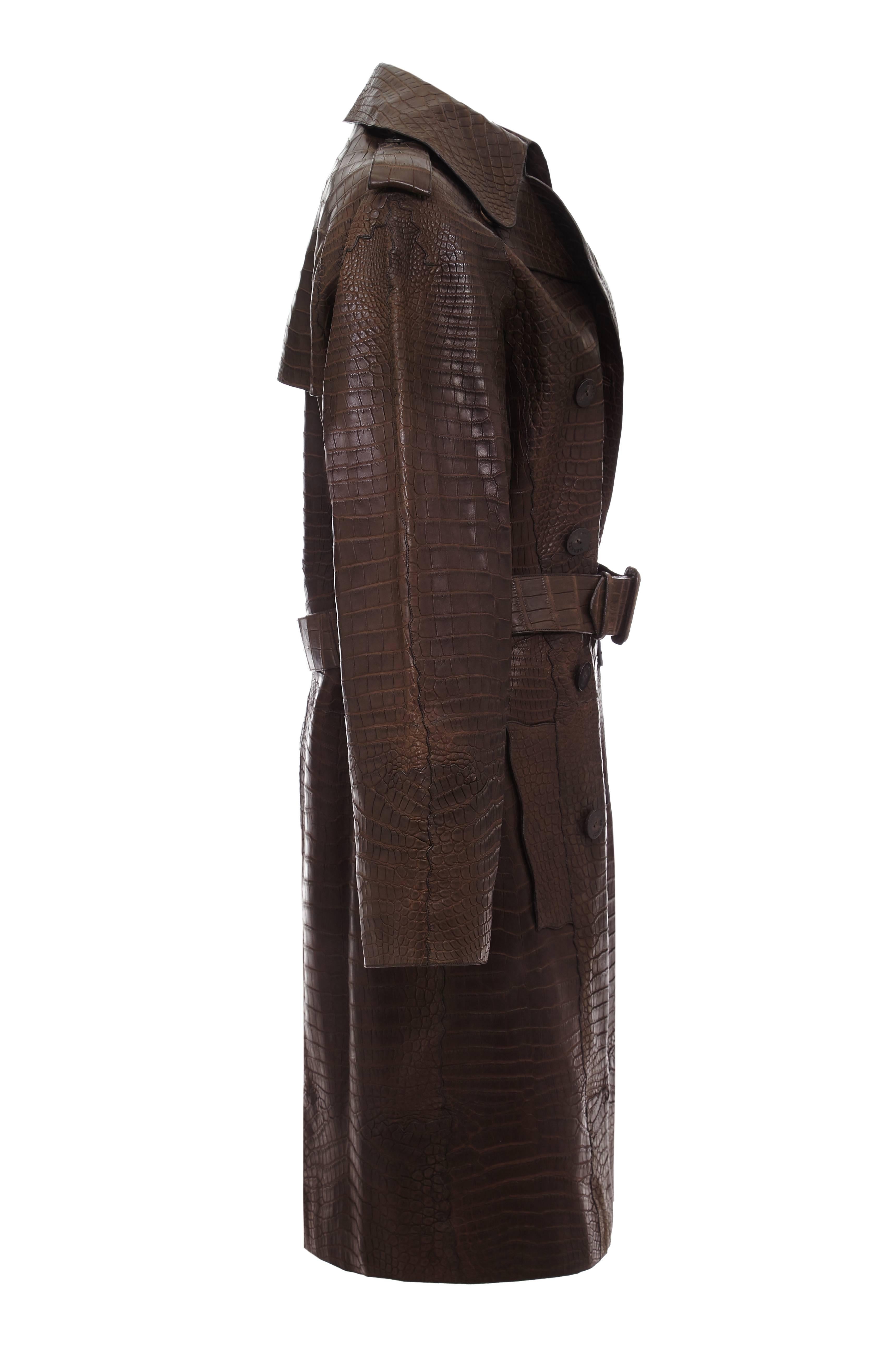 This eternally classic item the trench coat has been interpreted in myriad different ways and fabrics over the years.

Hermes released this elite item at the famed fashion house. The luxurious jacket is made entirely from top-grade alligator skin