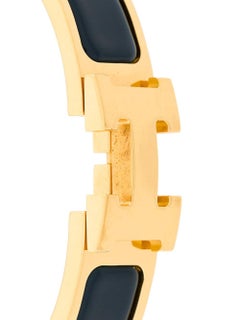 Hermes Blue Clic H Bracelet PM