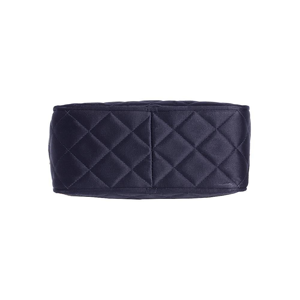 Women's Chanel Black Satin Camera Bag