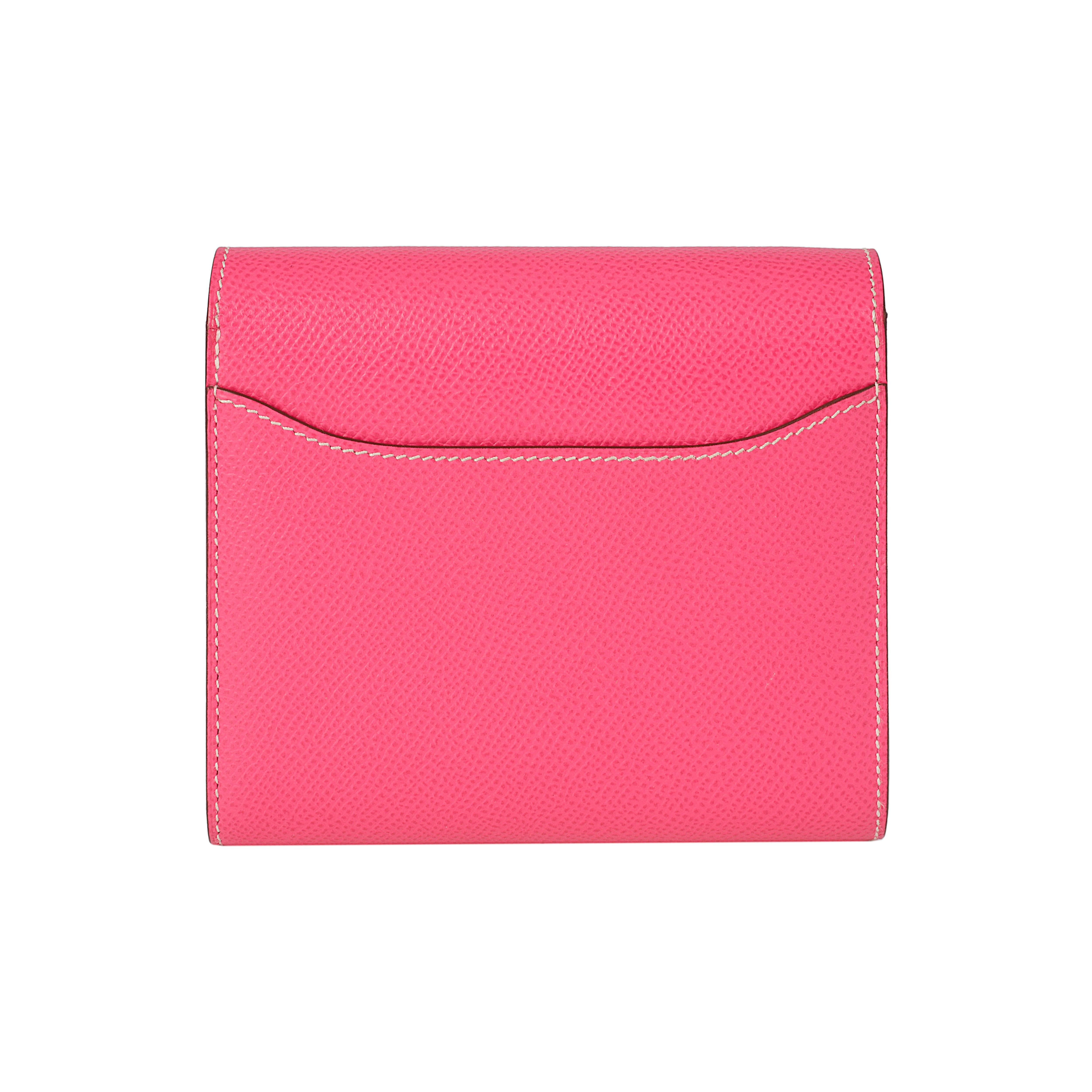 Hermes Rose Tyrien Epsom Leather Constance Compact  1