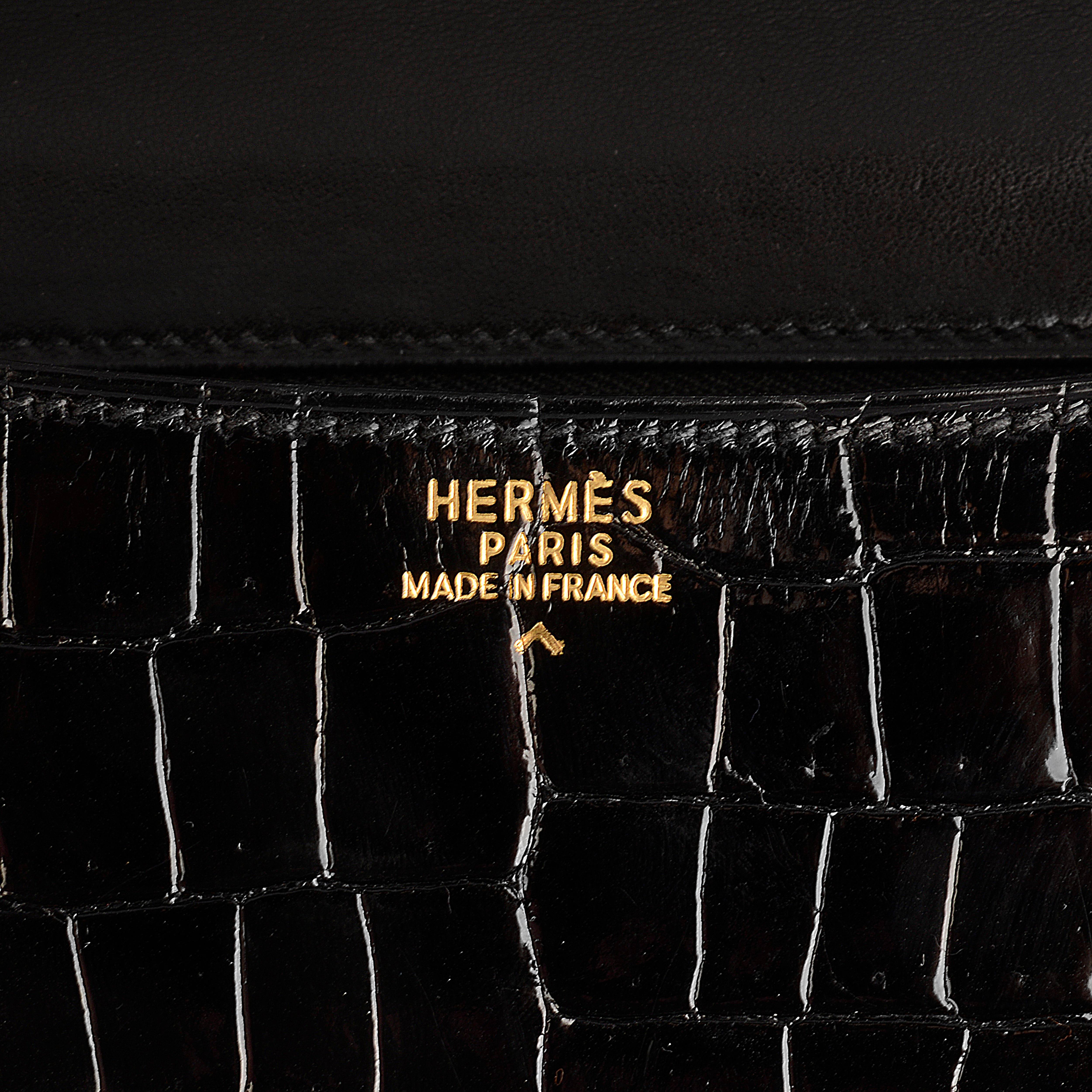 hermes crocodile constance bag