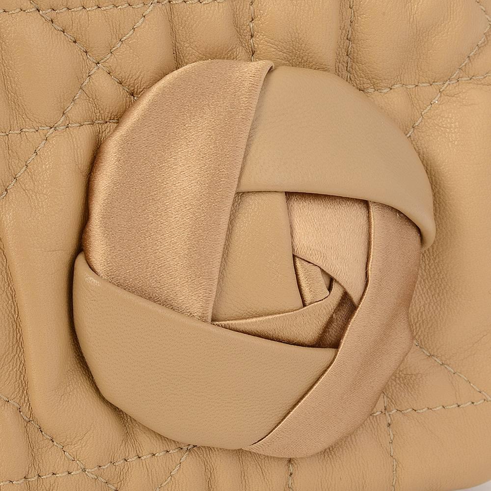 Christian Dior Beige Leather Clutch Bag  2