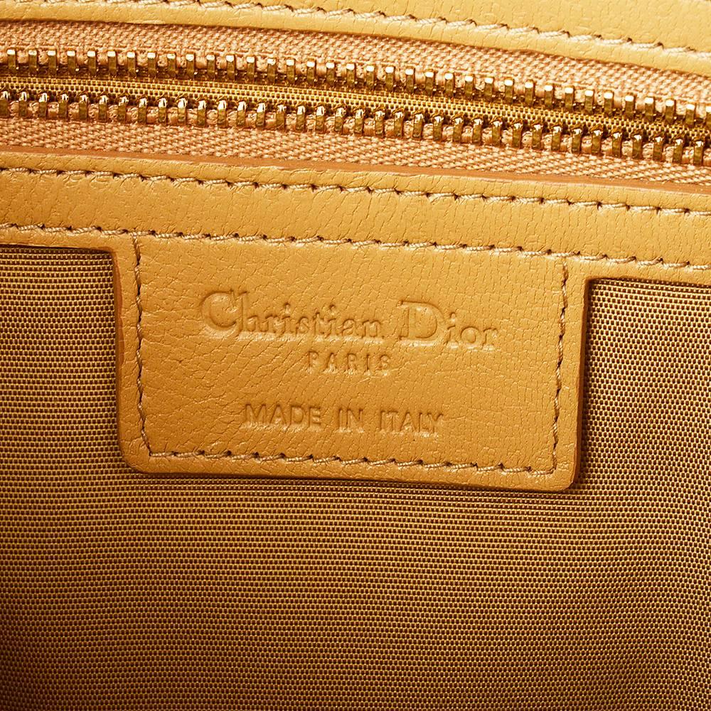 Christian Dior Beige Leather Clutch Bag  3