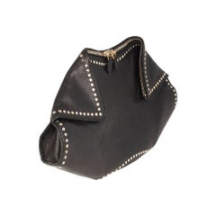 Alexander McQueen Black De Manta Clutch Bag