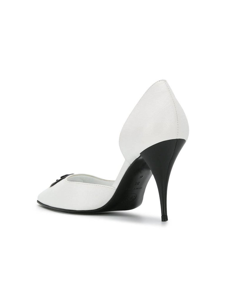 Chanel White D'Orsay Heels at 1stDibs | white d'orsay heels, d orsay ...