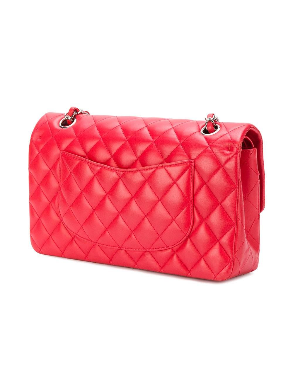 Chanel Red Quilted Leather 2.55 Shoulder Flap Bag  In Excellent Condition In London, GB