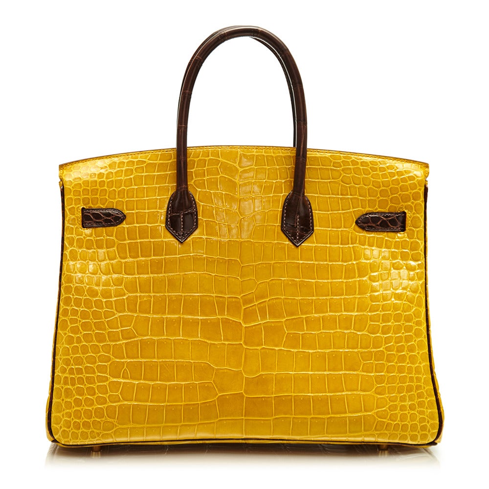 Hermès Yellow Limited Edition Crocodile Birkin 35cm at 1stDibs | yellow  crocodile birkin, hermes birkin yellow crocodile, yellow croc birkin