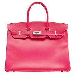 Hermès Hot Pink Scheherazade Togo Leather Birkin HAC 32cm 6