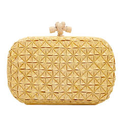 Bottega Veneta Beige PVC Clutch 3