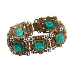Vintage Enamel Embellished Bracelet 4