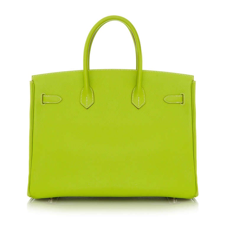 Hermès Candy Kiwi 35cm Birkin Bag In New Condition In London, GB