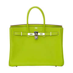 Hermès Candy Kiwi 35cm Birkin Bag