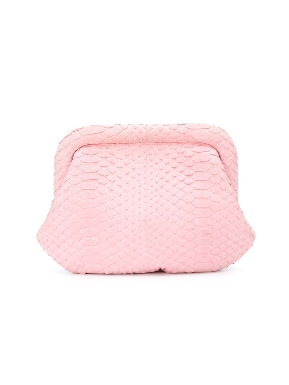 Pink Chanel Small Python Clutch