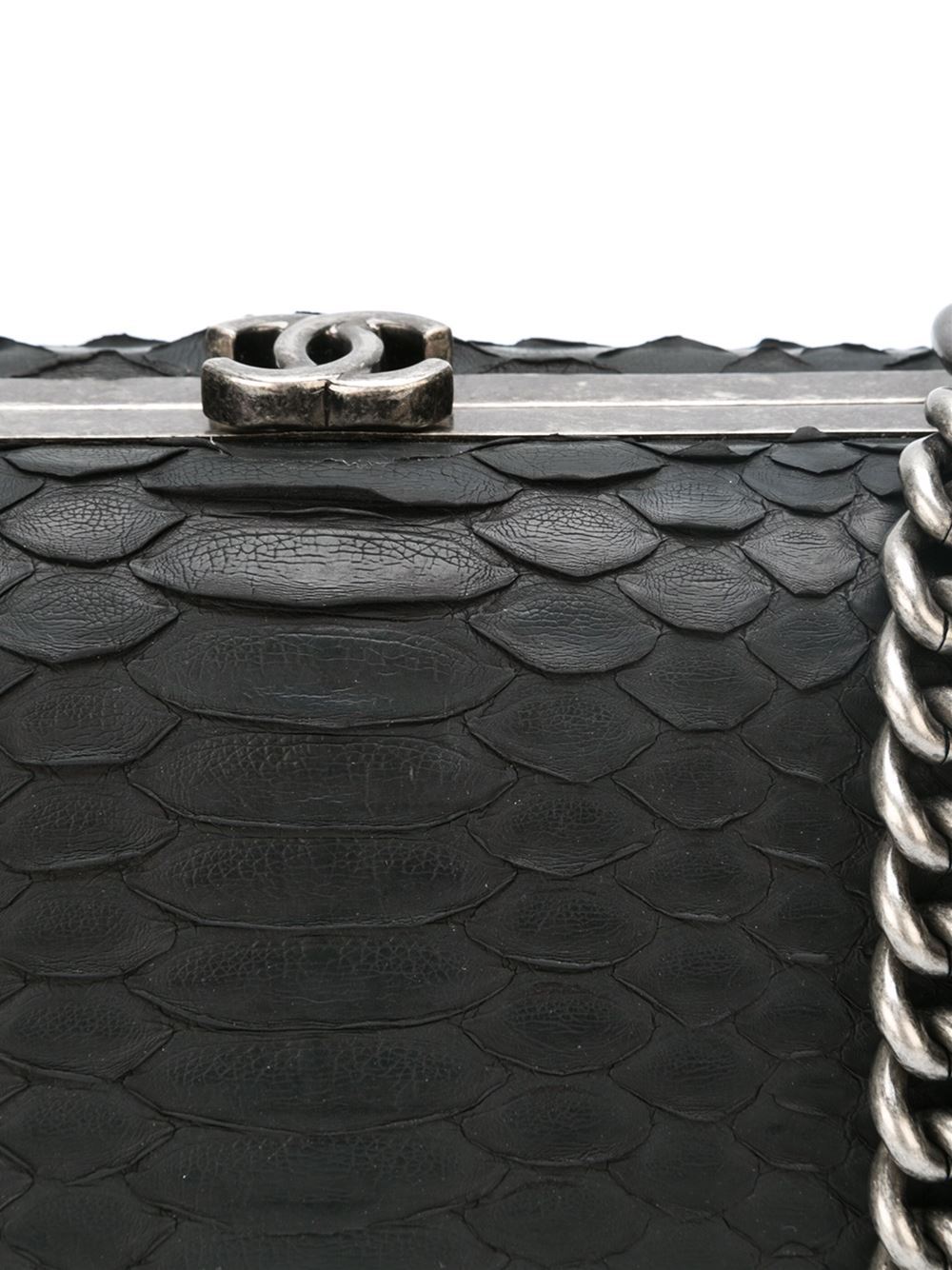 Chanel Python Box Shoulder Bag 1