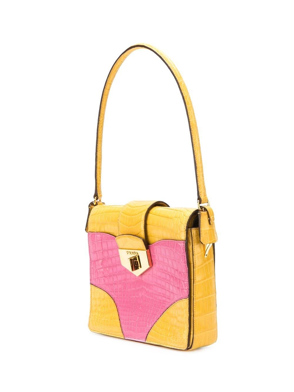 prada color block purse