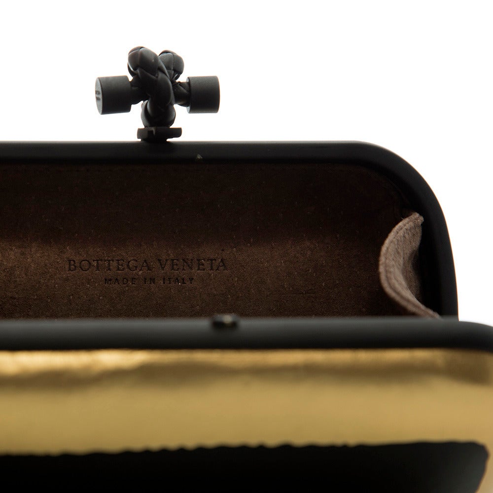 Women's Bottega Veneta Two-ToneLeather Box Clutch