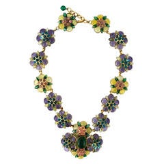 Chanel Gripoix Flower Necklace