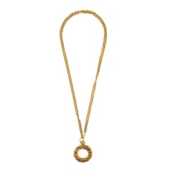 Chanel Cut-Out Pendant Necklace