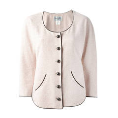 Chanel Circle Neck Buttoned Jacket