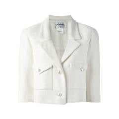 Chanel Cropped Cotton Jacket