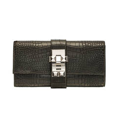 Hermès Medor Crocodile Clutch