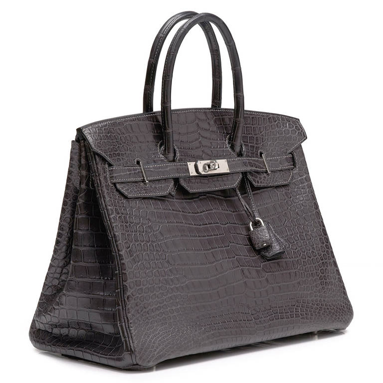 Hermès 35cm Crocodile Birkin Bag