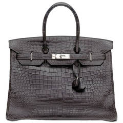 Hermès 35cm Crocodile Birkin Bag