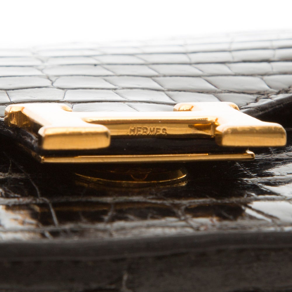 Hermès Rare Vintage Crocodile 'Lydie' Clutch Bag 2