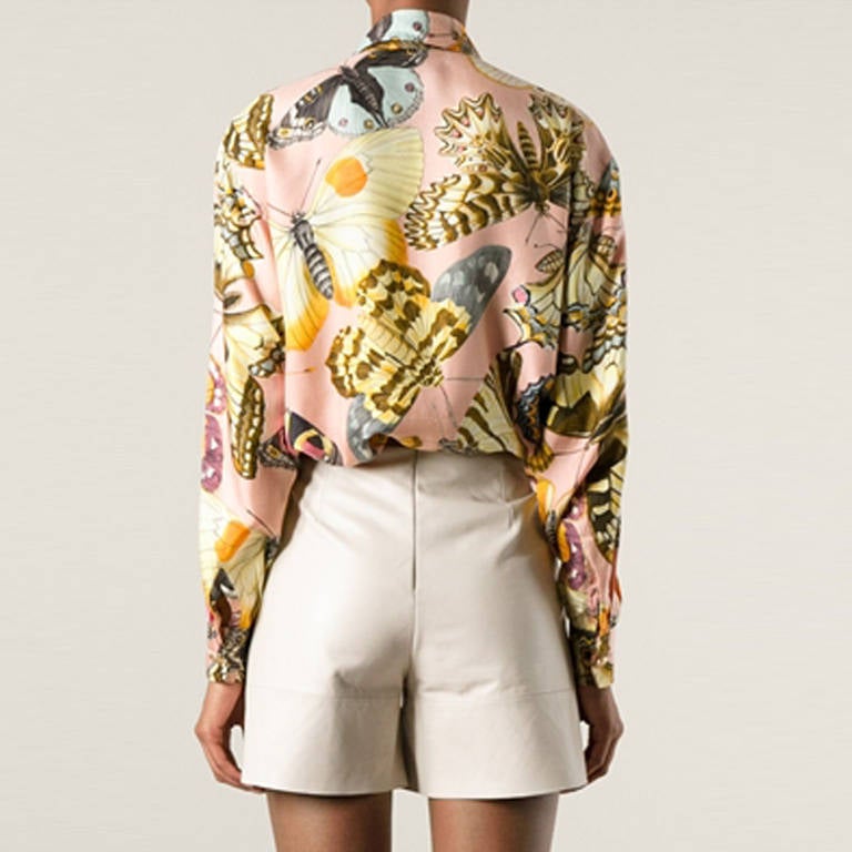 gucci butterfly blouse