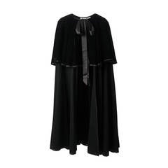 Yves Saint Laurent Layered Velvet Cloak