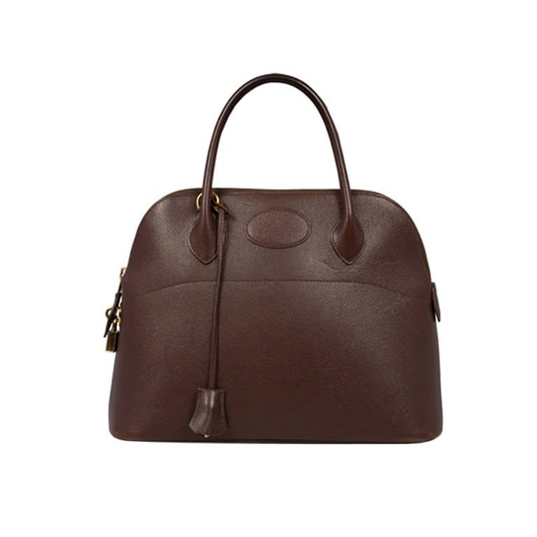 Hermès Brown Epsom Bolide Bag at 1stdibs
