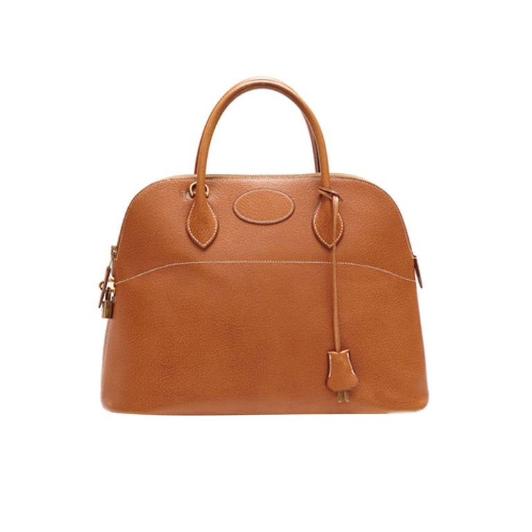 Hermès Vintage Bolide Tan Leather Bag