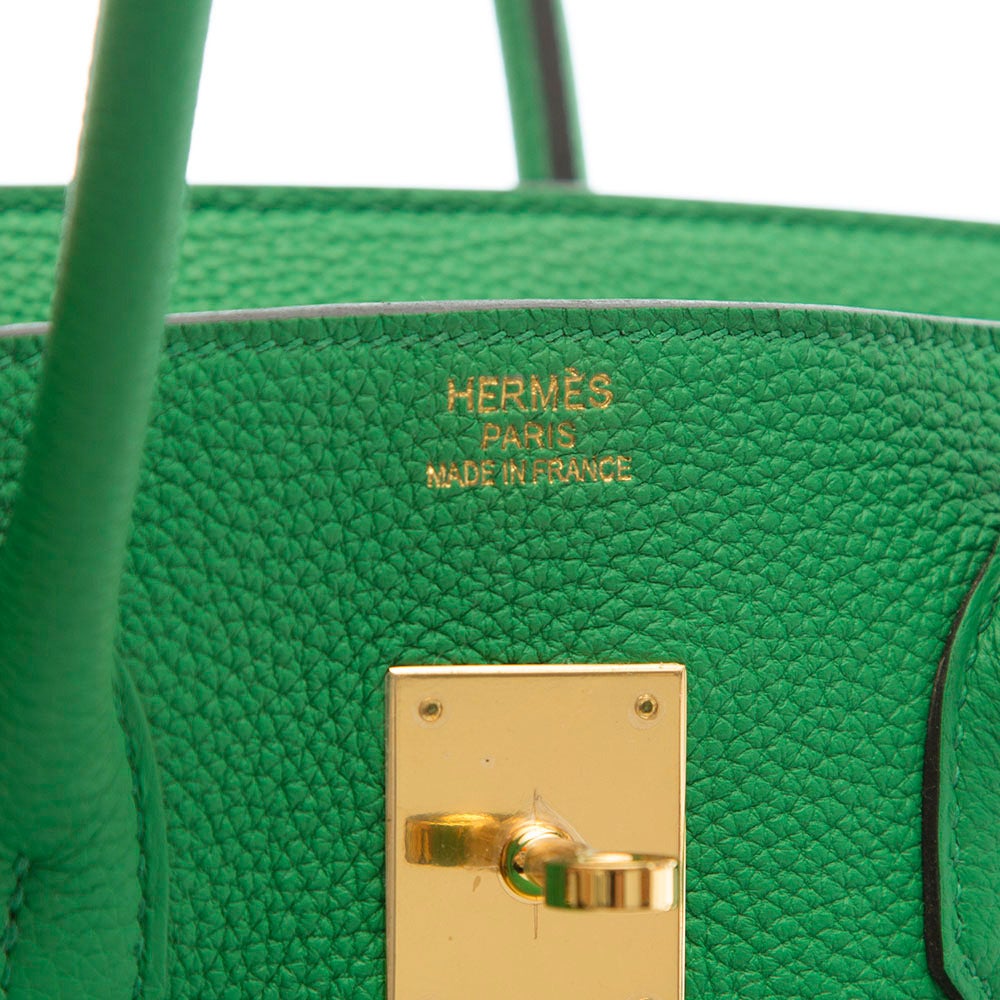 Hermès Bamboo Green Togo Leather Birkin 35cm 1