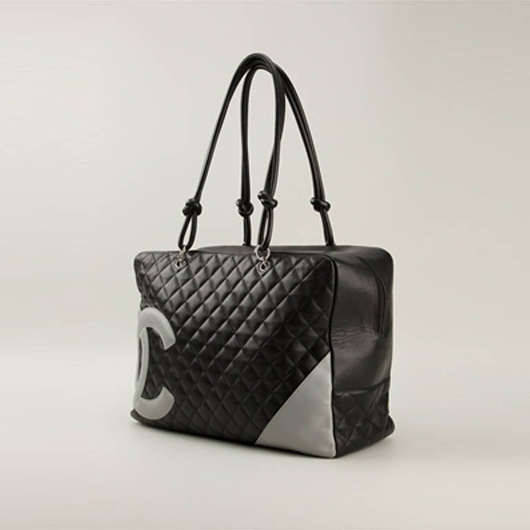 Chanel Qulited 'Cambon' Extra Large Tote Bag at 1stdibs