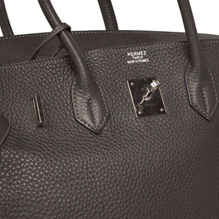 Hermès 35cm Birkin Graphite Bag. 2