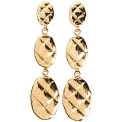 Chanel Vintage Pendant Clip-On Earrings