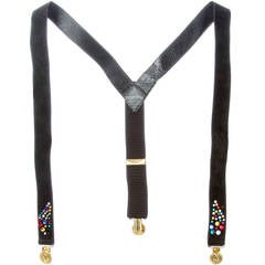 Sonia Rykiel Vintage Rhinestone Embellished Suspenders