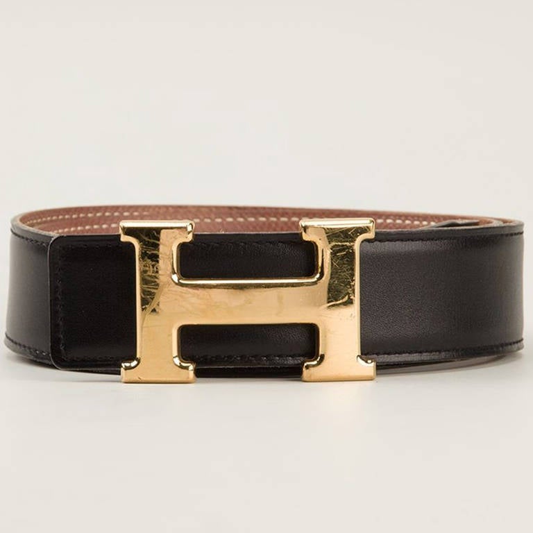 Hermès Vintage Branded Buckle Belt at 1stDibs