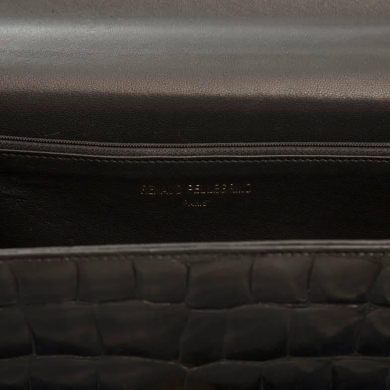 Renaud Pellegrino 1950s Vintage Crocodile Briefcase Bag 2