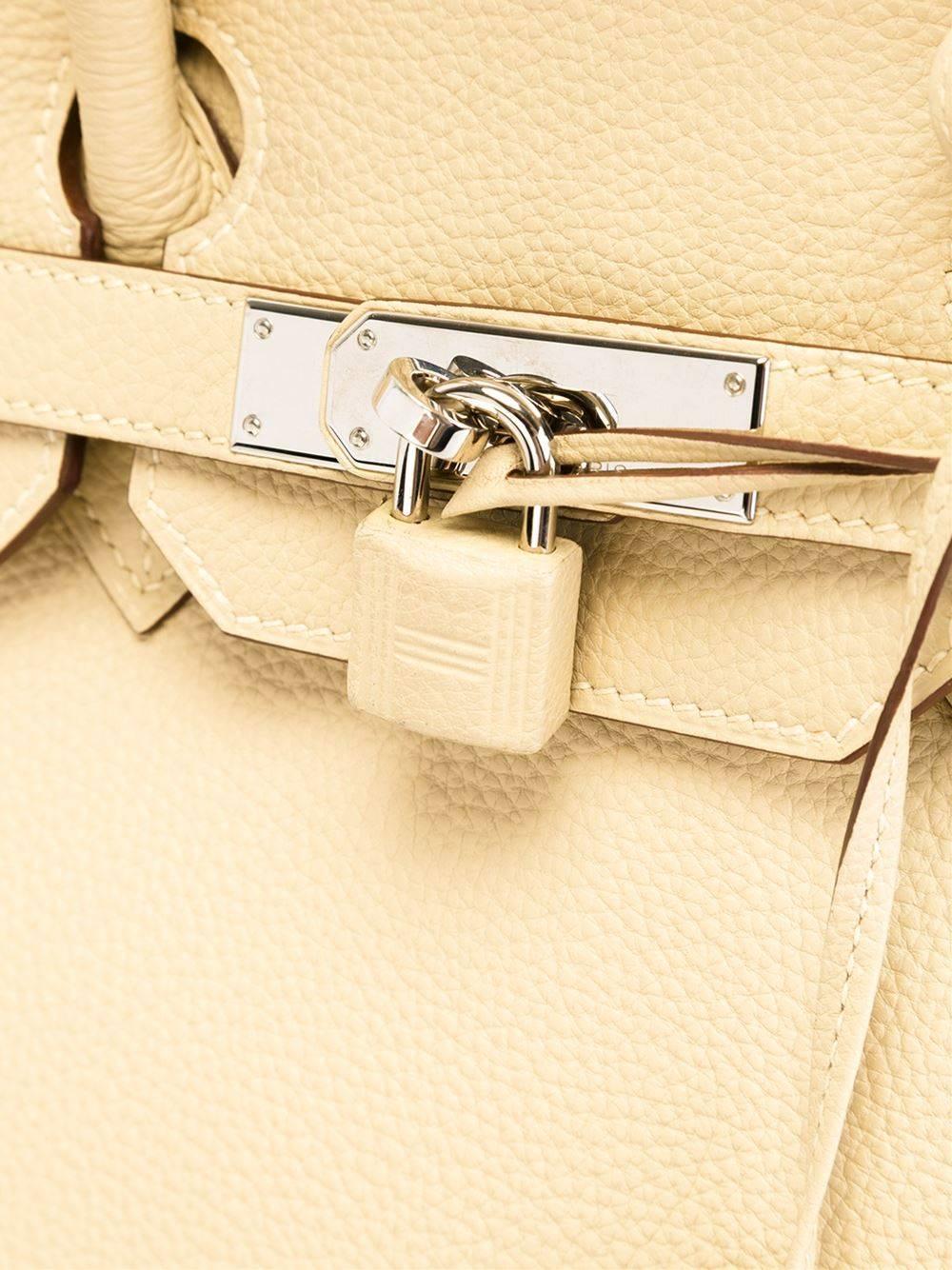 Hermes Parchemin Togo Leather Birkin For Sale at 1stdibs  