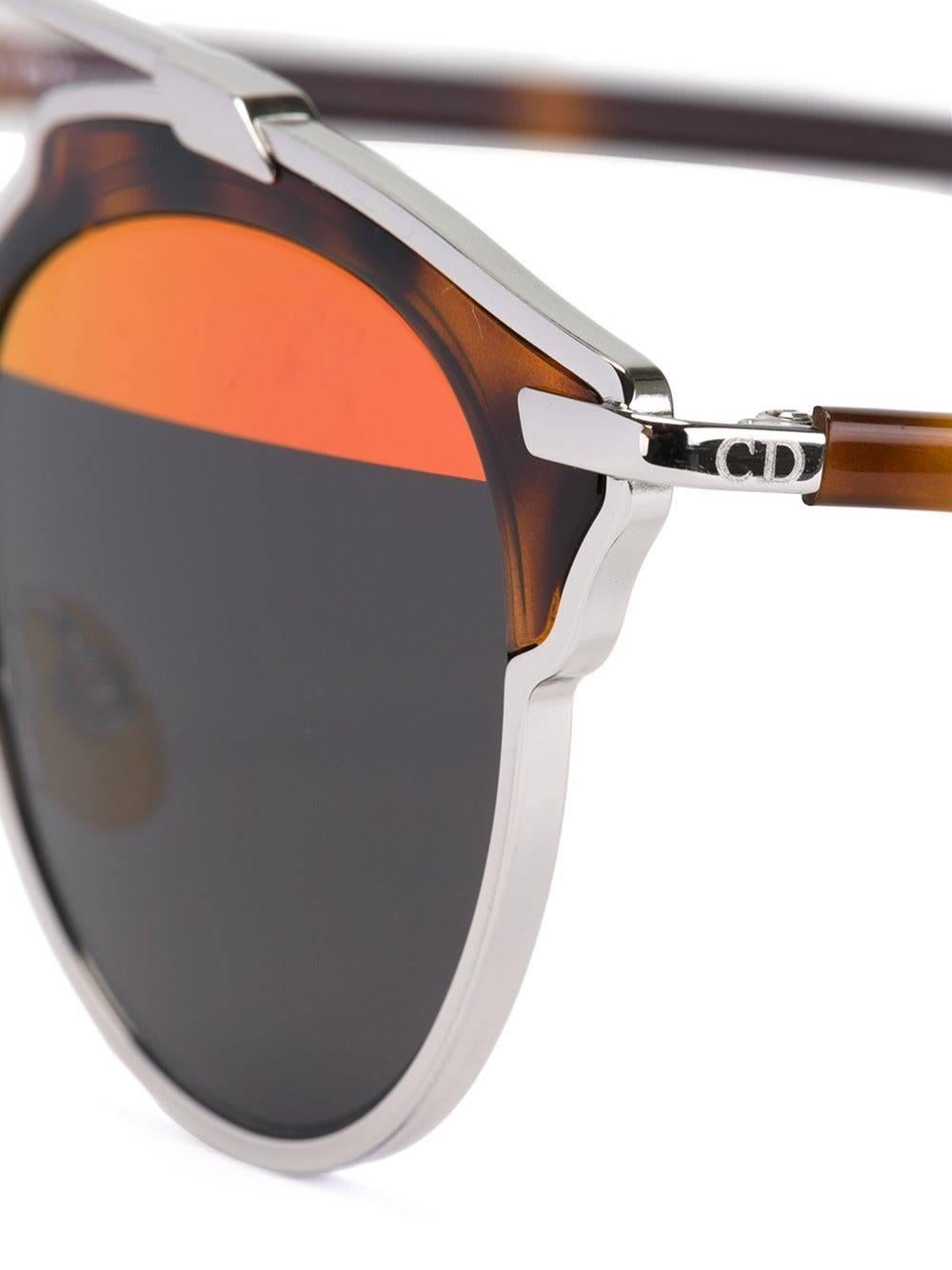 Black Christian Dior Top Bar Sunglasses