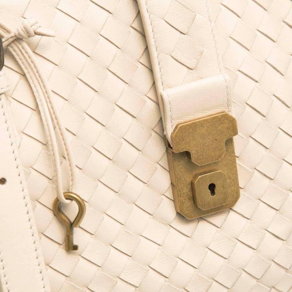 Bottega Veneta Stone Roma Intrecciato Handbag 4